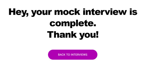 mockinterview success